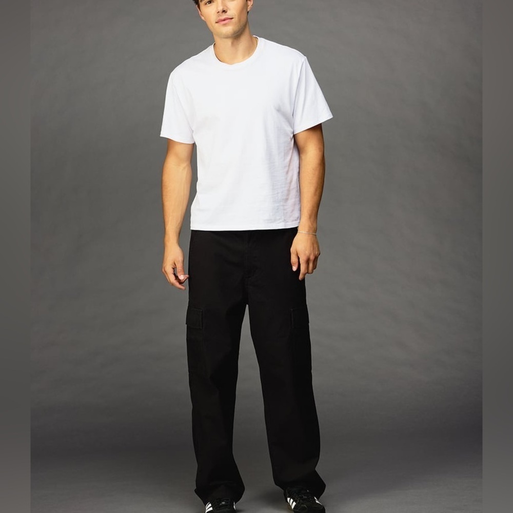 RSQ loose Classic Black Trousers with cargo pockets size 34x32